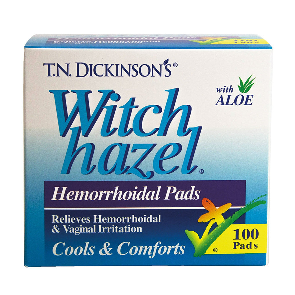 Hemorrhoidal Pads Witch Hazel With Aloe - 100 Ea